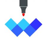 ホワイトボード - 無限モードとページモードのアイコン