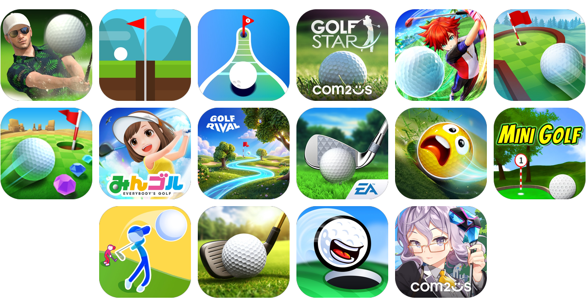 ゴルフゲームアプリおすすめ16選!【特徴を徹底比較】
