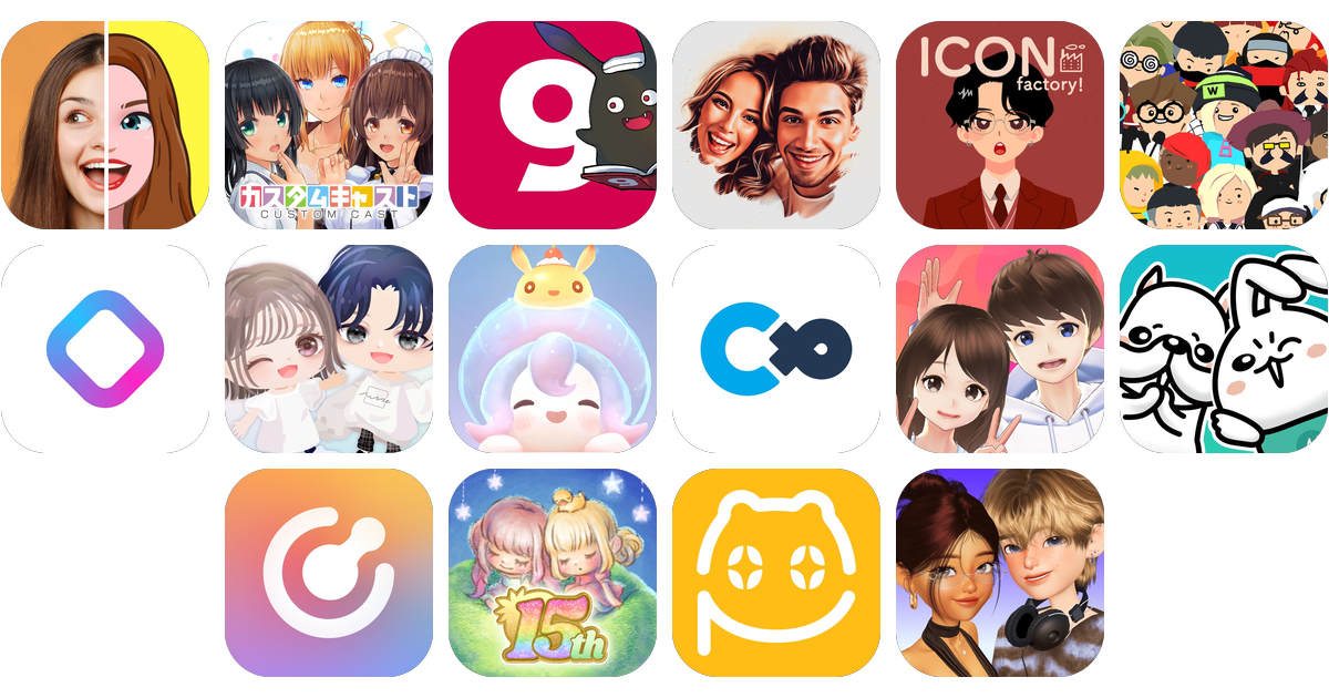 アバターアプリおすすめ16選！【特徴を徹底比較】