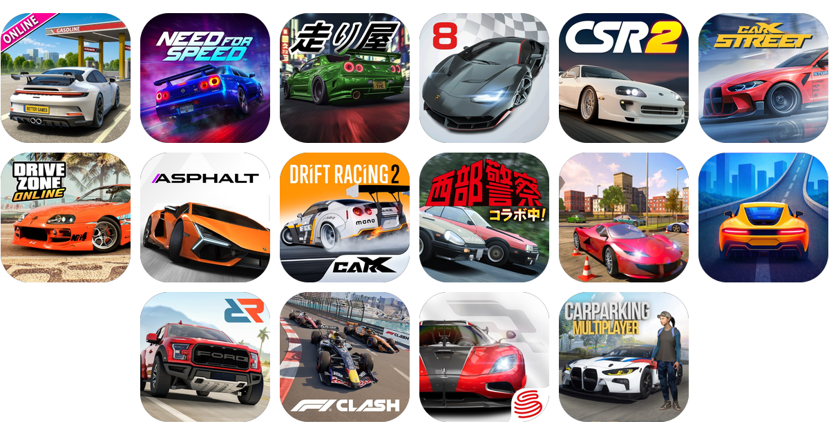 車ゲームアプリおすすめ16選！【特徴を徹底比較】